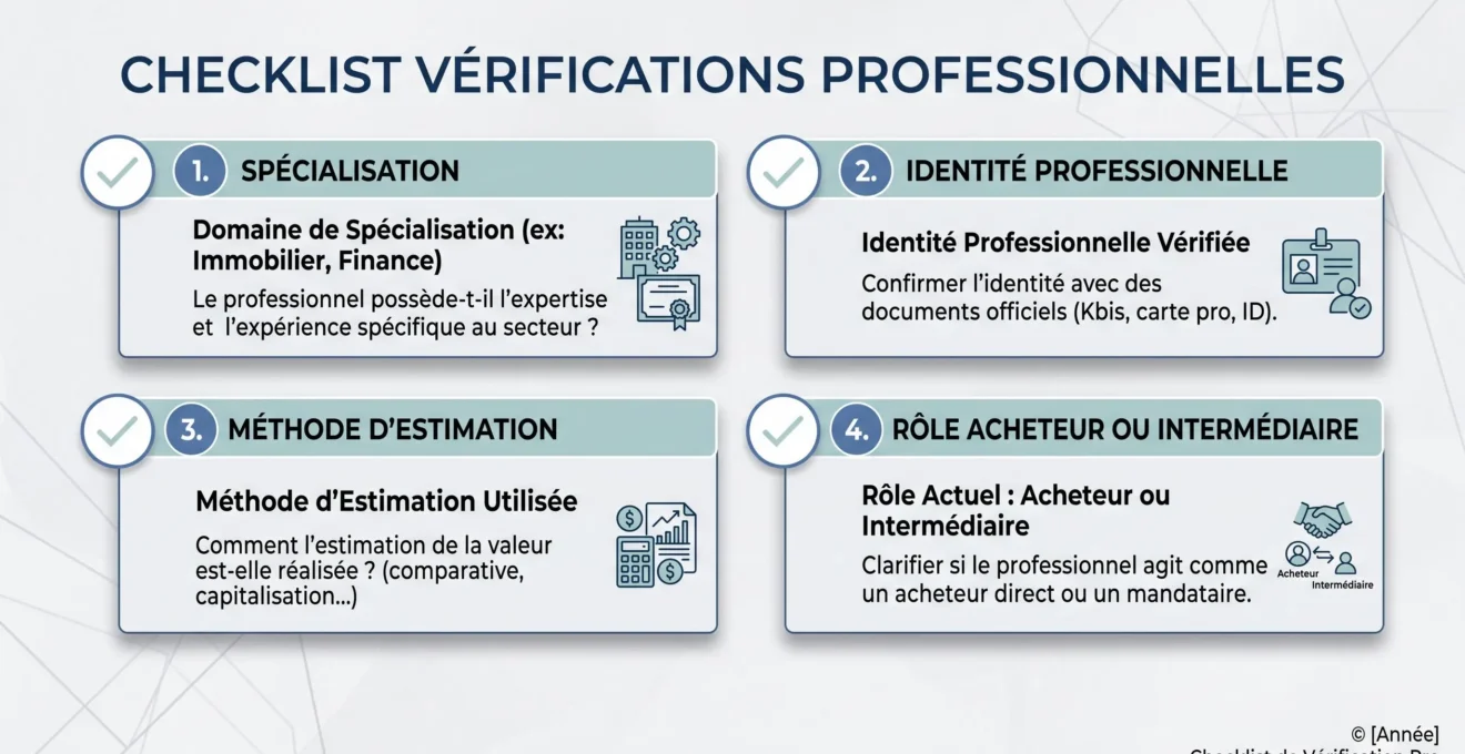 Liste visuelle des vérifications à effectuer avant une expertise d'antiquité
